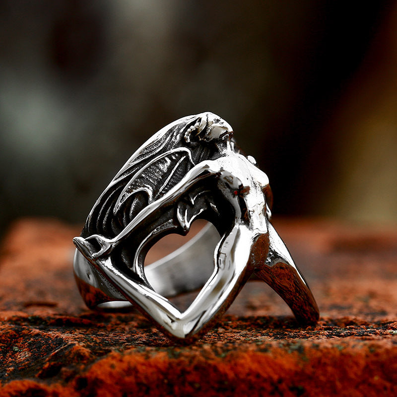 Gothic Stainless Steel Devil Ring