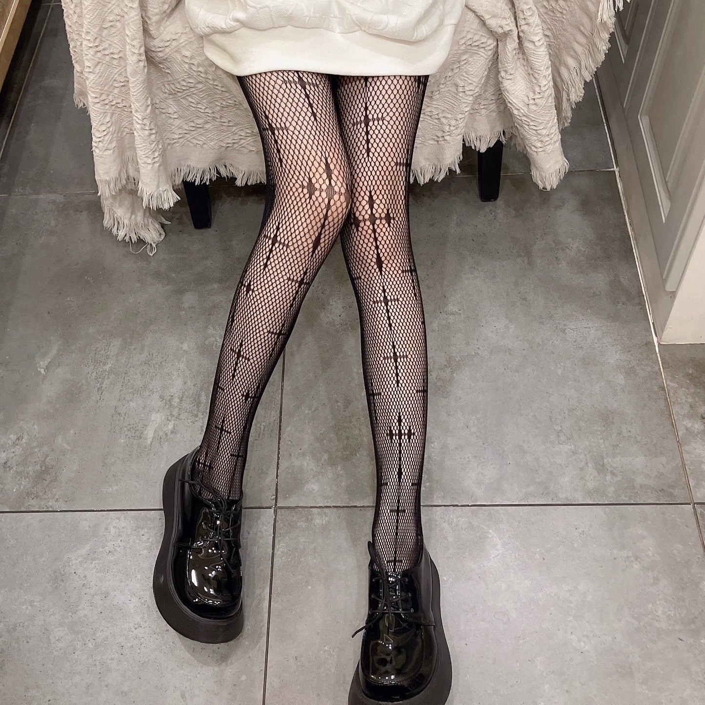 Dark Gothic Lolita Fishnet Stockings and Pantyhose