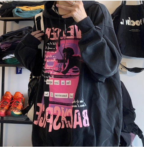 Misty Washed Sweater for Men and Women Street Wear