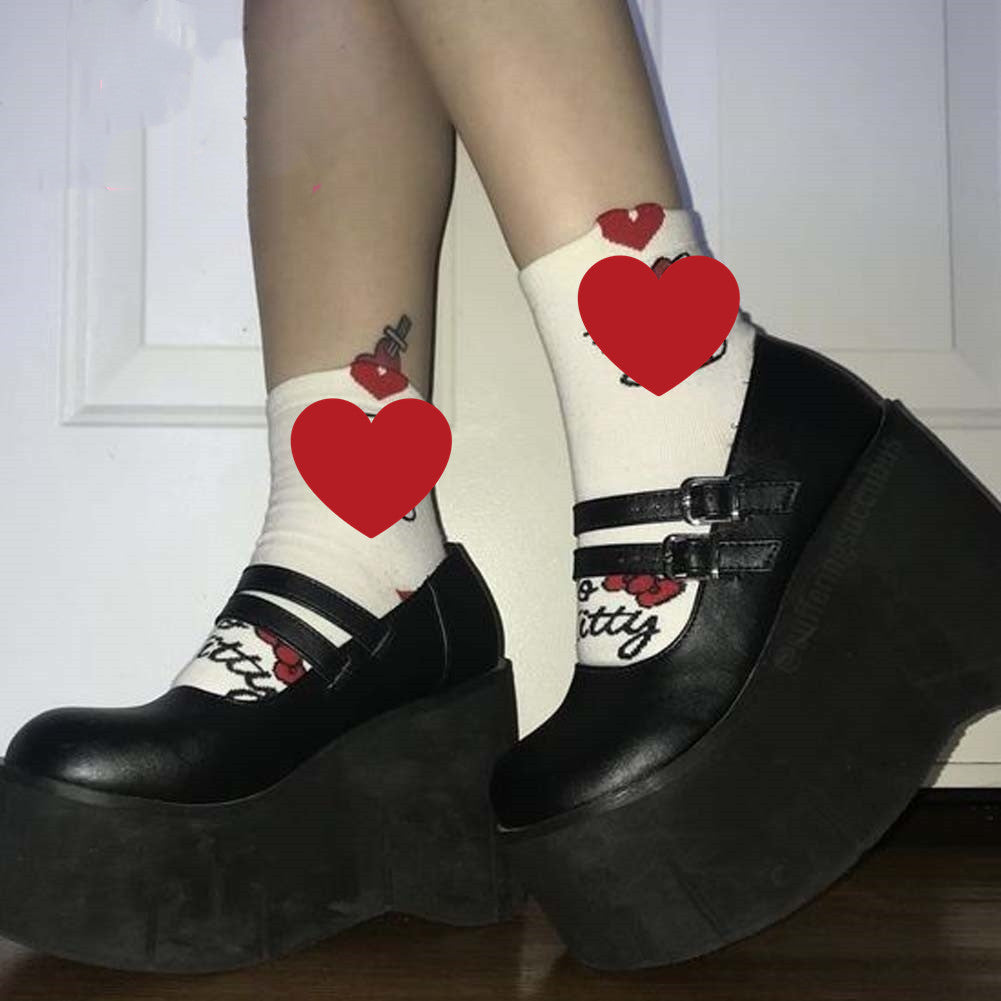 Vintage Patent Leather Mary Jane Platform Shoes