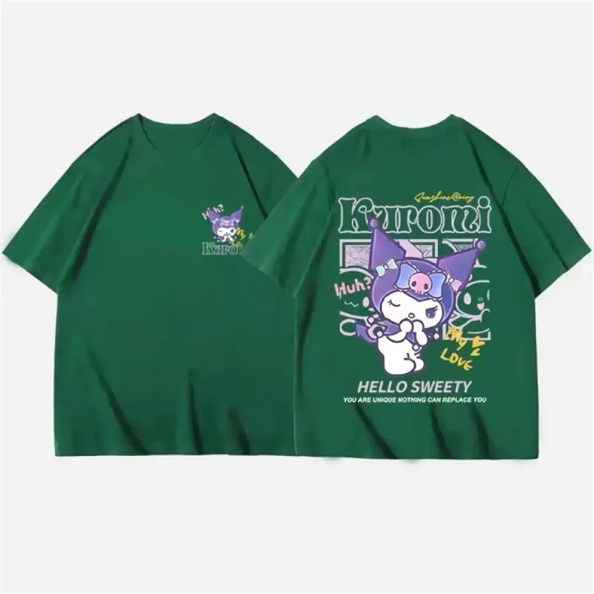 Harajuku Kuromi Graphic T-Shirt | Pastel Goth Anime Tee