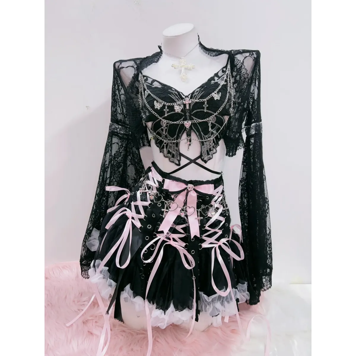 Punk Cross Tank Top | Alternative Fashion Sleeveless Tee