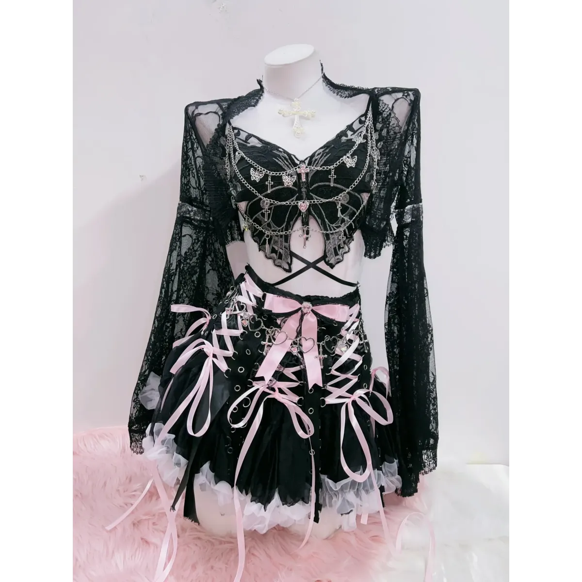 Punk Cross Tank Top | Alternative Fashion Sleeveless Tee