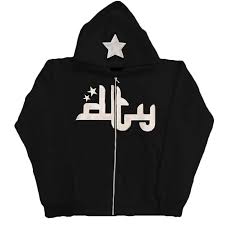 Star Printed Zip Up Hoodie | Alt Rave & Festival Streetwear